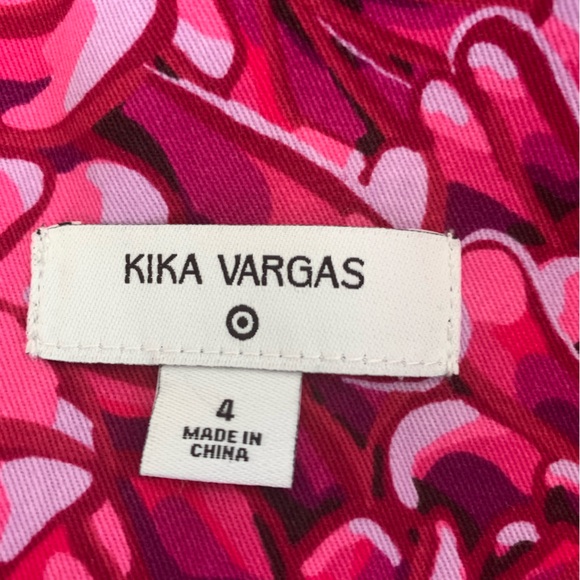 đź’•Kiki Vargas printed skirt pink purple size 4 made for Target NWOT - Picture 6 of 8